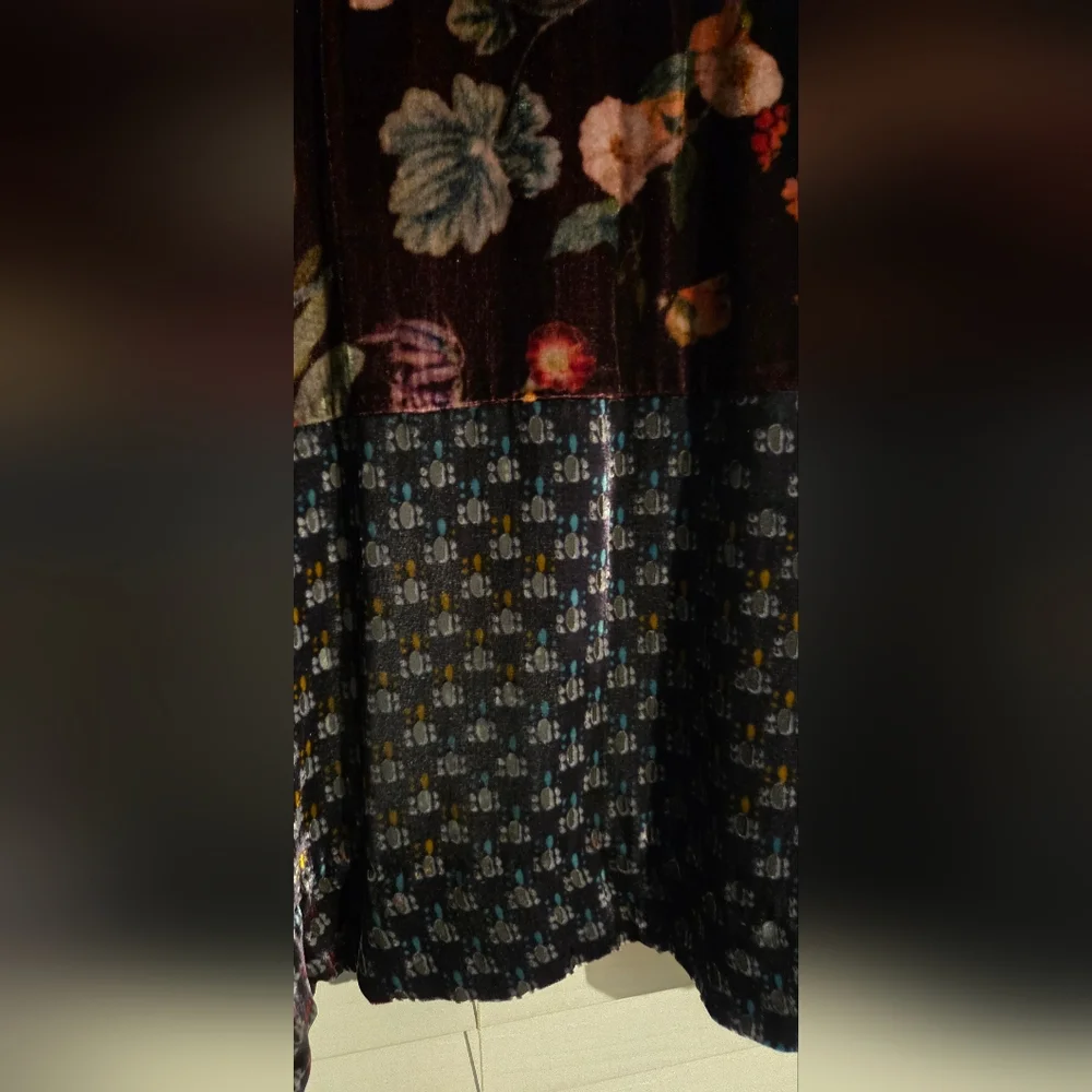 NWT Johnny Was Plus Size Boho Dream Multiprint Velvet Silk Kimono Size 1X
